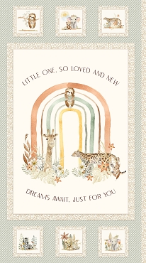 Mini Menagerie - P & B Textiles - 6115PA - Jungle Animal Panel